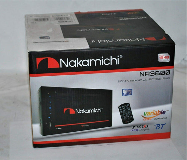 Nakamichi NA3600 2-Din WVGA Bluetooth/USB/MP3/Wma/Aux AV - Scratch & Dent