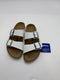 BIRKENSTOCK ARIZONA UNISEX SANDALS/SLIDES - SIZE: MEN 5 WOMEN 7 - WHITE - Like New