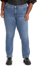 LEVI'S WOMEN'S PLUS SIZE 314 SHAPING STRAIGHT JEANS - SIZE: 14M - LAPIS GEM PLUS - Brand New