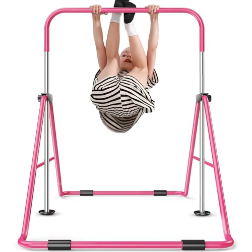 Sportsroyals Kid's Adjustable Gymnastics Bar, Horizontal Bars, VC-SP-GB - Pink - Like New