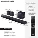 SAMSUNG 11.1.4CH Q SERIES SUBWOOFER + REAR SPEAKER + WIRELESS DOLBY ATMOS - Like New