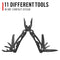 COAST 11-IN-1 MULTI-TOOL SPRING-ASSISTED MULTI-PLIER CT225 - BLACK - Like New