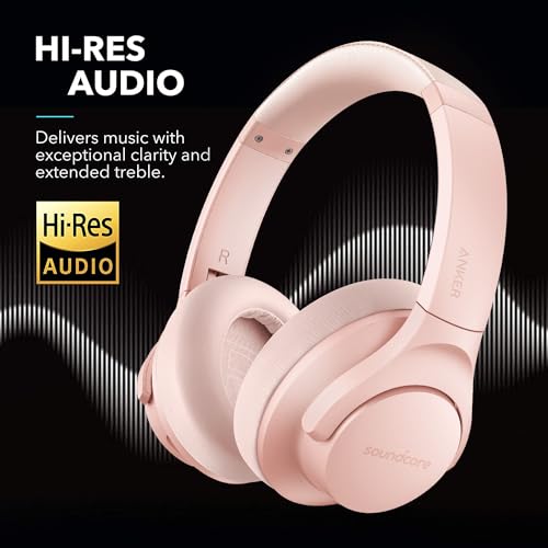 SOUNDCORE ANKER LIFE Q20 HYBRID WITH NOISE CANCELLING HEADPHONES A3025C - PINK - Like New