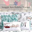SOUTHSHORE 6-PIECE CHRISTMAS BEDDING QUEEN, 2 PILLOWS 2 SHAMS - HAPPY HOLIDAYS - Brand New