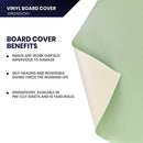 Pacific Arc Vinyl Board Cover 18" x 24" - Green/Ivory Sheet B091FY17Y4 - Like New