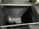 GENERIC BLACK TRAVELING MAKEUP CASE WITH 2 SHELFS 20 MAKEUP COMPARTMENTS - BLACK - Like New