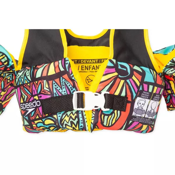 SPEEDO SPLASH JAMMER POLYETHYLENE POLYESTER LIFE JACKET VEST YOUTH SIZE - MULTI - Brand New