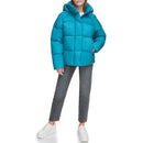 LW3RP696 LEVI'S WOMEN'S SELMA HOODED PUFFER JACKET OCEAN BLUE SIZE M - Brand New