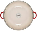 LE CREUSET ENAMELED CAST IRON CHEF'S OVEN 7.5 QT L2574G-3267 - CERISE - Like New