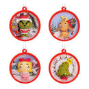 HALLMARK DR. SEUSS'S HOW THE GRINCH STOLE CHRISTMAS! SCENES ORNAMENTS, SET OF 4 - Like New