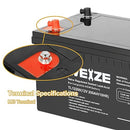 WEIZE 12V 200Ah Deep Cycle AGM Battery for RV, Camper, Cabin, Marine - BLACK - Like New