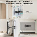 WALI FULL MOTION TV WALL MOUNT FOR 32–70 INCH TVS - BLACK - Like New