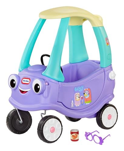 LITTLE TIKES BLUEY GRANNIES CAR COUPE, BLUEY FOOT-TO-FLOOR RIDE-ON - PURPLE/BLUE - Brand New