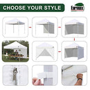 Eurmax 10 x 10 Canopy Commercial Tent Party Shelter - Black - Brand New