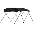 SERENELIFE WATERPROOF BOAT BIMINI TOP COVER 85-90"W 3 BOW BIMINI TOP - Gray - Like New