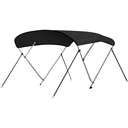 SERENELIFE WATERPROOF BOAT BIMINI TOP COVER 85-90"W 3 BOW BIMINI TOP - Gray - Like New