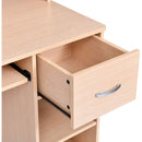 ROCKPOINT AXESS WRITING DESK FOR STUDENT WITH STORAGE - NATURAL MAPLE - Brand New