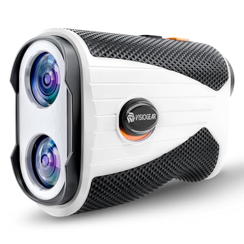 VISIOGEAR GOLF RANGEFINDER WITH SLOPE 1200 YARDS LASER - A WHITE - Like New