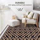 Sapsisel Patio Rug Plastic Straw Rug 5' x 9' Outdoor RV Rug Reversible Mat - Brand New