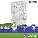 Vision M02 Wire Bird Cage Bird Home for Parakeets Finches B0012DOXEI - Green - Brand New