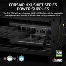 CORSAIR HX1000I SHIFT FULLY MODULAR ATX POWER SUPPLY - BLACK - Like New