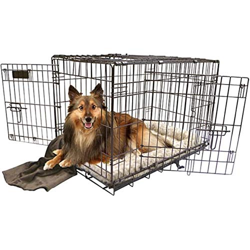 PRECISION PET PRODUCTS TWO DOOR GREAT CRATE WIRE DOG CRATE - MULTI/BLACK - Brand New