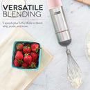 DASH CHEF SERIES IMMERSION HAND BLENDER 5 SPEED STICK BLENDER BLADES - PINK - Like New