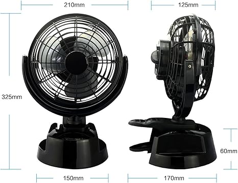 E-JOY USB MINI FAN LILENG-823 EJ-0022 - BLACK Like New