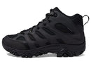 MERRELL MENS MOAB 3 TACTICAL MID WATERPROOF BOOTS, SIZE: MEN 9 (WIDE) - BLACK - Like New