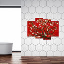 VANSEEING Van Gogh Wall Art Canvas Print Painting Red Almond Blossom Picture - Like New