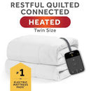 SUNBEAM POLYESTER WI-FI CONNECTED MATTRESS PAD 10 HEAT SETTINGS FULL SIZE WHITE - Brand New