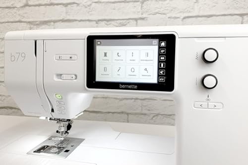 BERNETTE B79 COMPUTERIZED SEWING AND EMBROIDERY MACHINE - BLACK, WHITE - Like New
