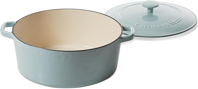 Cuisinart Casserole Cast Iron 7 quart CI670-30LBW - Teal/Light - Scratch & Dent