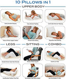 CONTOUR FLIP PILLOW 10-IN-1 REST POSITIONS WEDGE PILLOW 30-600V - WHITE - Like New