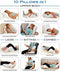 CONTOUR FLIP PILLOW 10-IN-1 REST POSITIONS WEDGE PILLOW 30-600V - WHITE - Like New