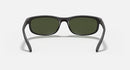 RAY BAN PREDATOR 2 RB2027 W1847 62-19 MATTE BLACK FRAME G-15 GREEN LENSES 62MM - Like New