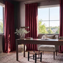 B072VMXSSJ Plush Velvet Curtains Living Room 1 Panel 50W x 96L - Dark Merlot - Brand New
