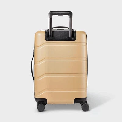OPEN STORY HARDSIDE CARRY ON LUGGAGE - BEIGE - Like New