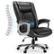 MCQ HOME OFFICE ERGONOMIC MANAGERIAL EXECUTIVE PU LEATHER DESK - BLACK - Like New