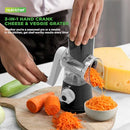 NUTRICHEF 3 IN 1 CHEESE GRATER & SHREDDER - BLACK - Like New