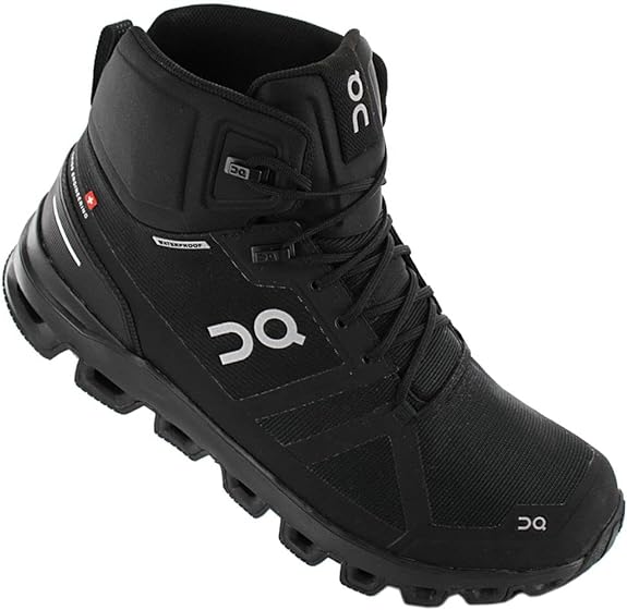 23.99854 On Running Men's Cloudrock Waterproof Boots All Black 8.5 - Like New