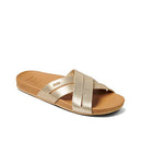 CI3921 REEF WOMENS CUSHION SPRING BLOOM CHAMPAGNE SIZE 8 - Like New