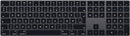 Apple Magic Keyboard with Numeric Number Keypad Danish - Space Gray - Like New