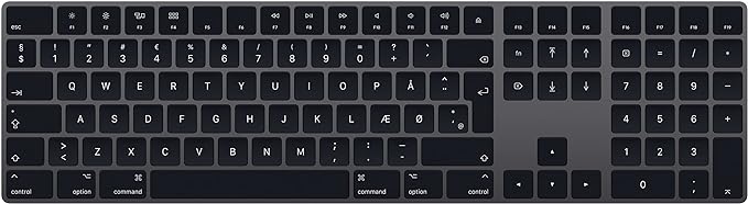 Apple Magic Keyboard with Numeric Number Keypad Danish - Space Gray - Like New