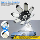 POLARPRA GARAGE LIGHT - 40000LM SUPER BRIGHT LED, 200W, 2-PACK, 6500K - BLACK - Like New