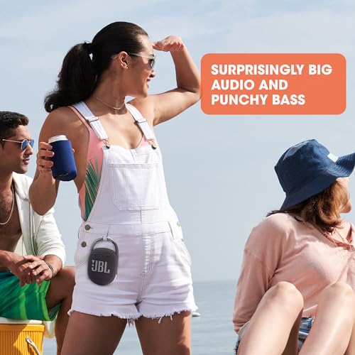 JBL CLIP 4 PORTABLE MINI BLUETOOTH SPEAKER BIG AUDIO PUNCHY BASS - RED - Brand New