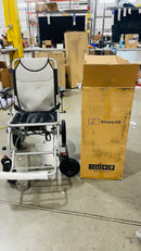 KERDOM FOLDING POWER CHAIR "WORLD'S LIGHTEST" 12AH AIRLINE APPROVAL - SILVER - Like New
