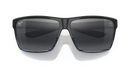 MAUI JIM ALENUIHAHA RECTANGULAR BLACK/GRAY STRIPE FRAME GRAY 65-12-130 - Like New