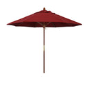 California Umbrella 9' Round Hardwood Frame Market Umbrella, STAINLESS STEEL - Like New