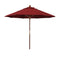 California Umbrella 9' Round Hardwood Frame Market Umbrella, STAINLESS STEEL - Like New